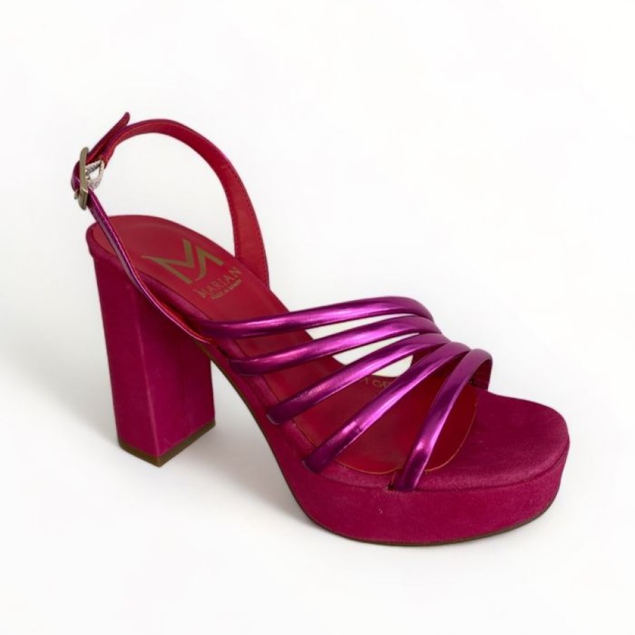 Marian Marian Pink Metallic Sandal | Sandals