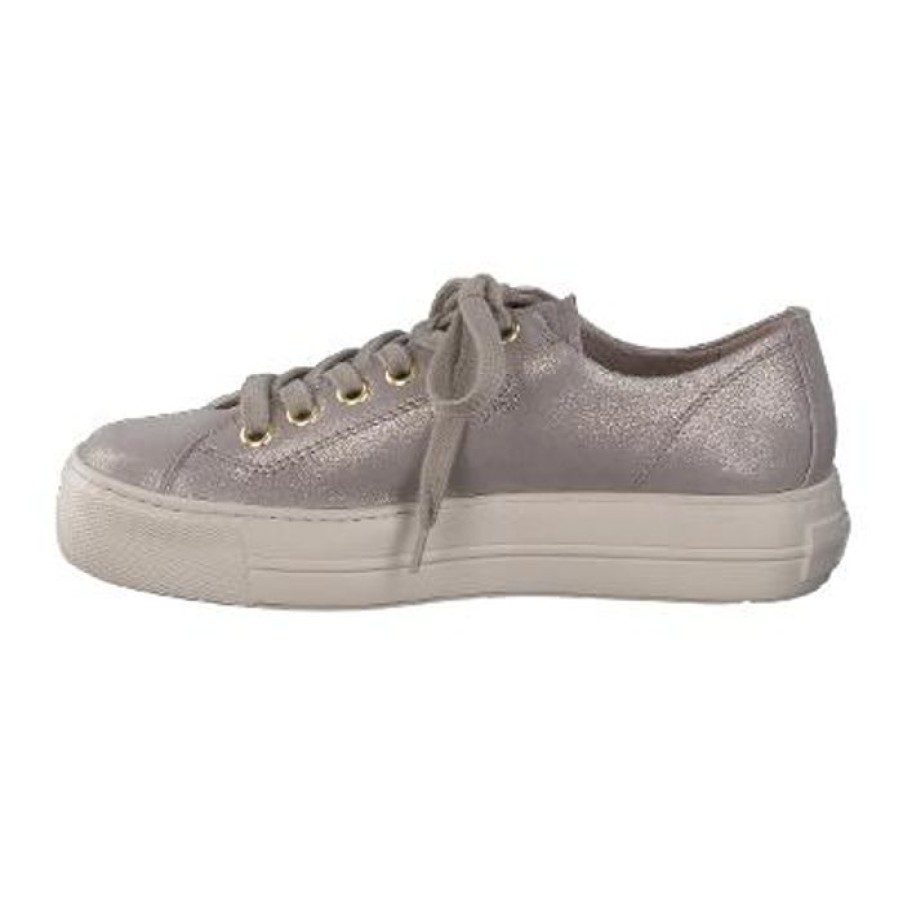 Paul Green Paul Green Taupe Metallic Trainer | Flats