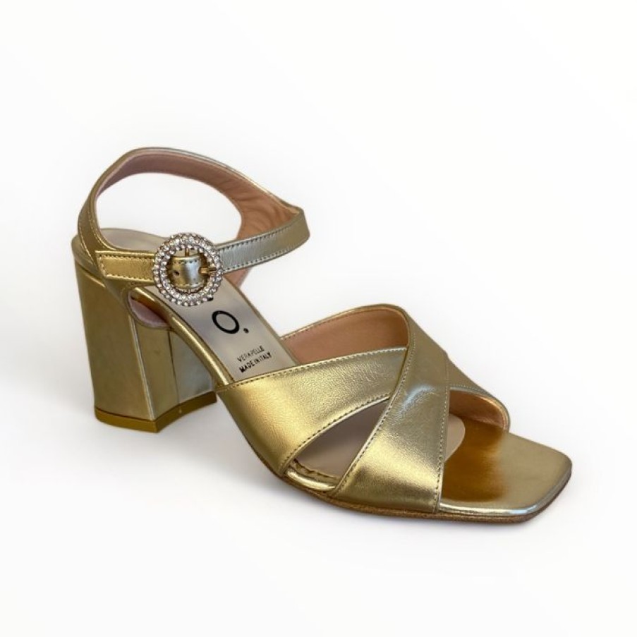 REPO Repo Gold Block Heel Sandal | Sandals