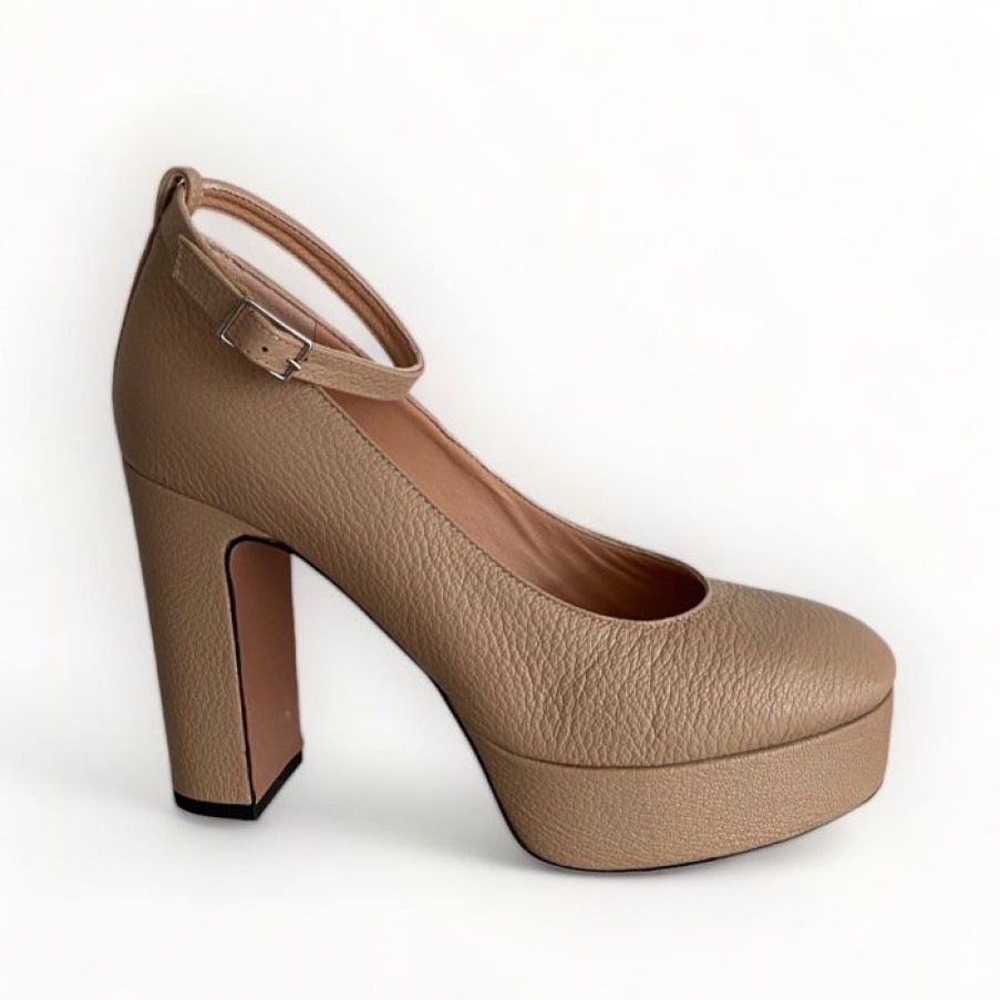 Oxitaly Oxitaly Nude Platform Shoe | High Heels