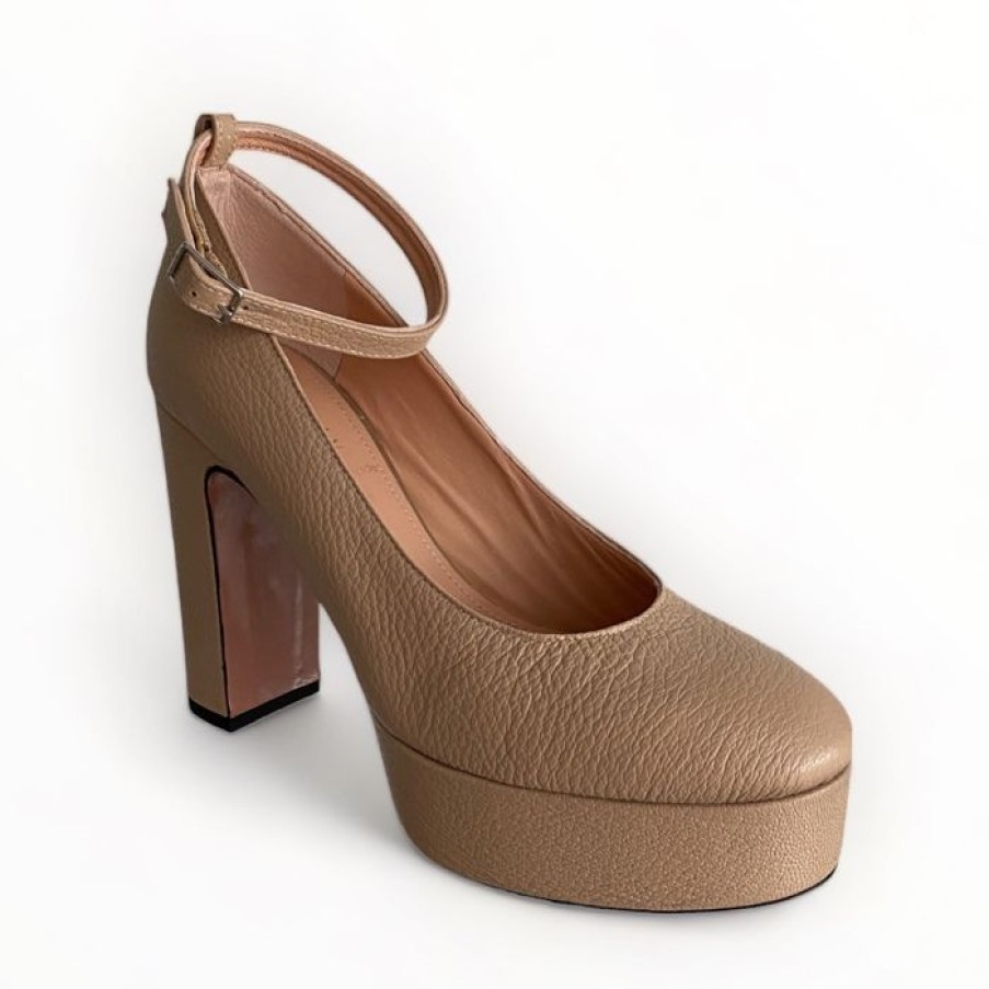 Oxitaly Oxitaly Nude Platform Shoe | High Heels