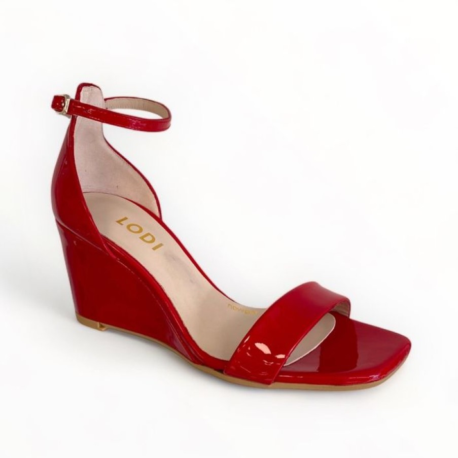 LODI Lodi Lismer Red Wedge Sandal | Wedges