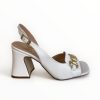 Marian Marian White Sling Back Sandal | High Heels