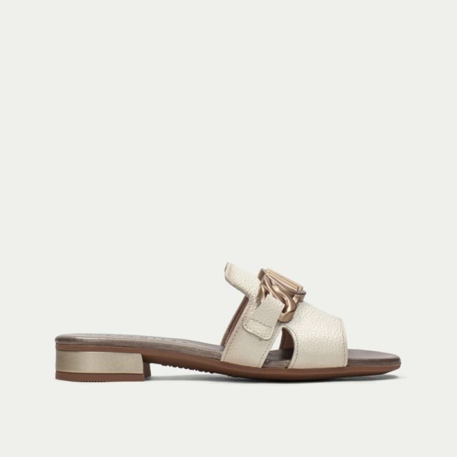 Hispanitas Hispanitas Lena Nata Cream Slider | Flats