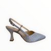 Marian Marian Silver Grey Slingback | High Heels