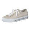 Paul Green Paul Green Cream & Gold Leather Trainer | Trainers