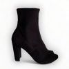 Marian Marian Black Open Toe Boot | Ankle Boots